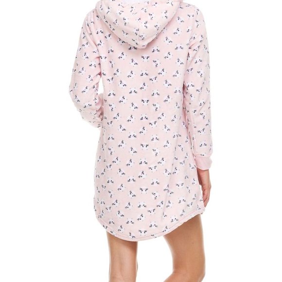 NWT  Cats Dream On Kangaroo-Pocket Hooded Nightgown  - Large - Picture 3 of 7
